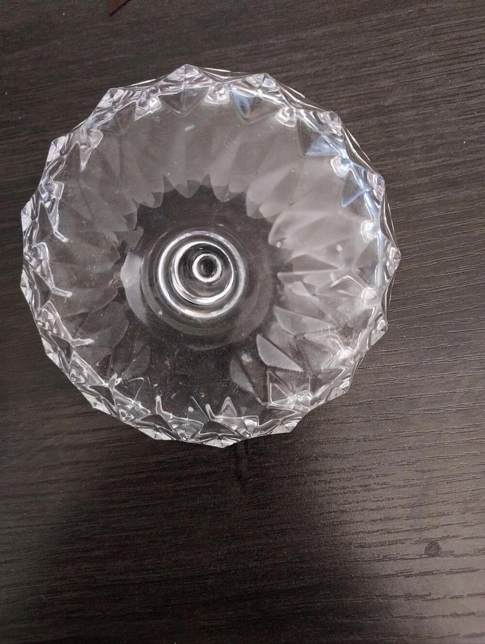 Vintage Avon Clear Glass Ring Holder Dish